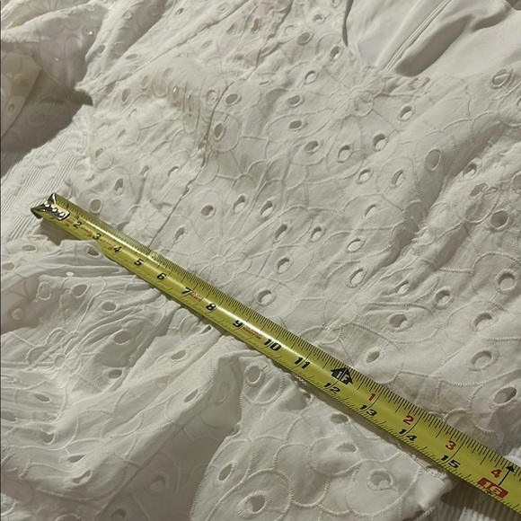 London Times White Bishop Sleeve Sundress. NWT. Size 6 - Picture 8 of 11